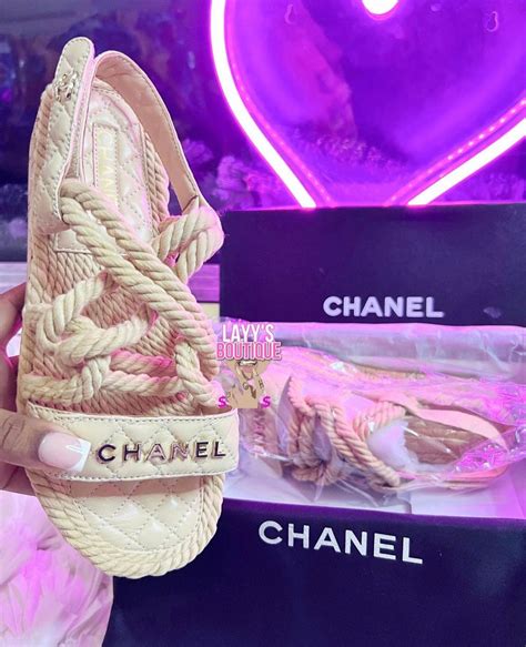 chanel logo shoes rope bottom|Chanel clothing store.